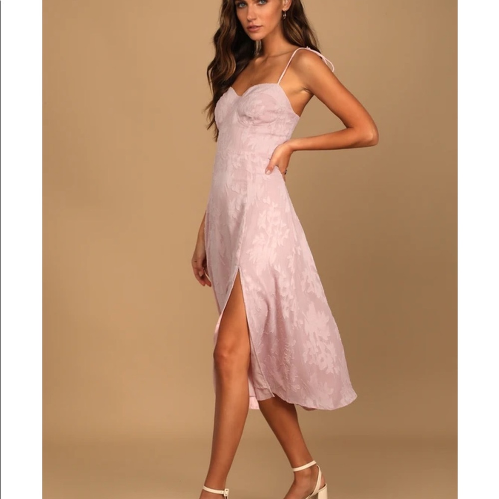 Lulu’s Blush Pink Floral Dress- Loveliest Looks